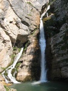 Savica vesiputous Bledin lähellä