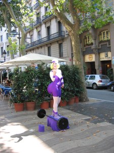 Barcelonan La Ramblasin kävelykadulta