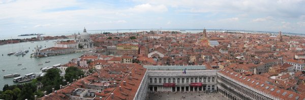 Näkymää Campanilestä Venetsiaan