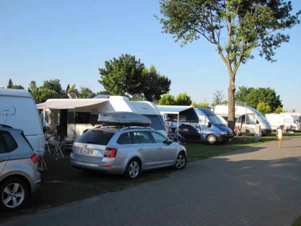 Münsterin leirintäalueella oli varsin tiivis mitoitus