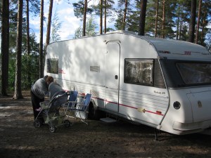 Kesän 2009 reissulta. Vaununa Solifer 670 Finlandia. Veturina tuolloin Jeep Grand Cherokee 