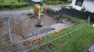 Kallion yläosasta otettu niisto tehtiin kiilaamalla. Saatiin vähän edes multausvaraa.