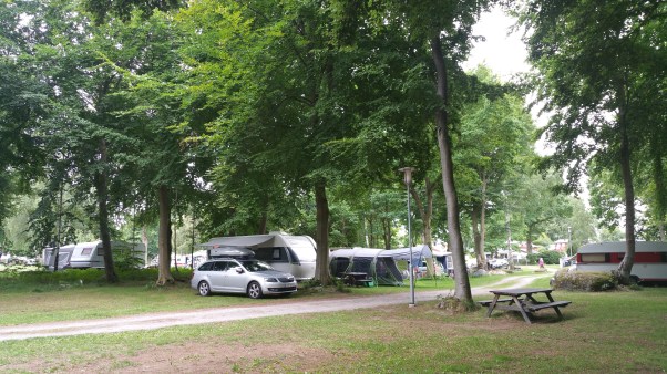 Norje Böke Camping - huomaa meidän paikan riittävä puiden määrä