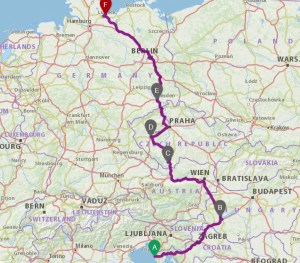 Kesän 2017 paluureitti