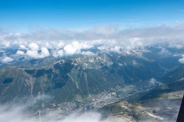 Näkymä Chamonixin suuntaan